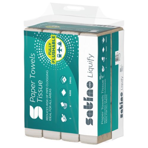 Satino Wepa Liquify V preklopljeni ručnik za ruke 2 sloja, celuloza 12/1