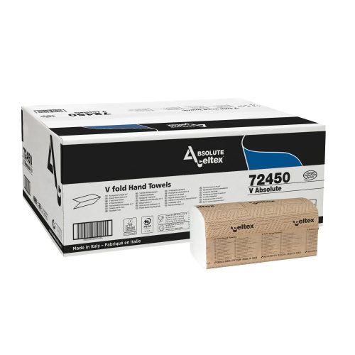 Celtex Absolute V preklopljeni ručnik za ruke, 2 sloja, 21,5x21 cm, 20/1