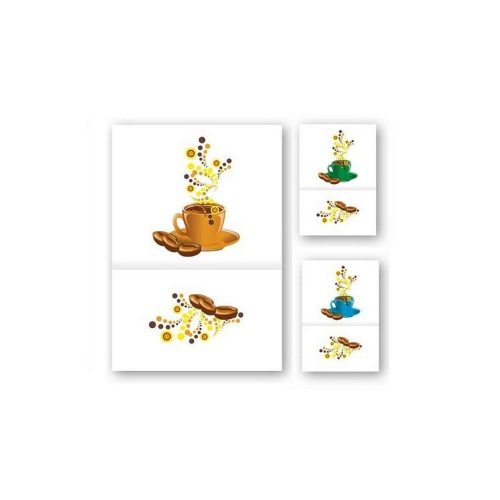 Salveta Fato za barove i sladoled, caffe corretto uzorak, 17x17cm 1 sloj 2000/1