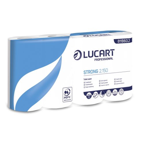 Toaletni papir Lucart Strong 2.150 kućanski, 2 sloja, 150 listova, 8/1