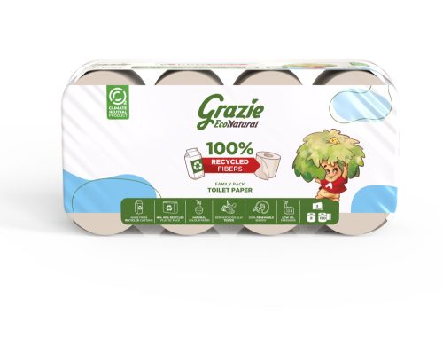 Toaletni papir Lucart GRAZIE NATURAL kućanski, 3 sloja, 8/1