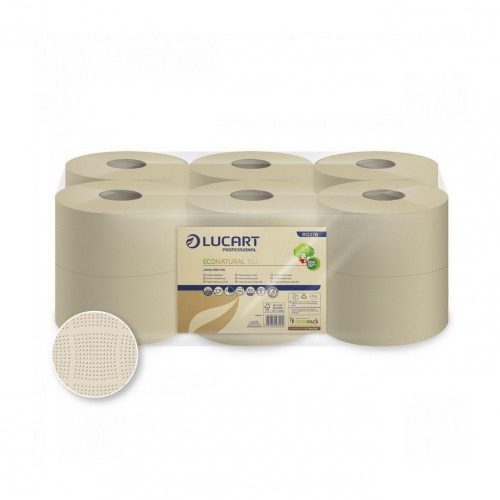 Toaletni papir Lucart ECO Natural Mini 19cm 160m 2 sloja, 12/1