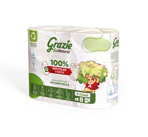 Papirnati ručnik u roli Lucart GRAZIE NATURAL 2 sloja, 2/1