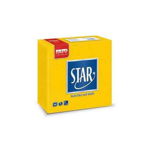 Salveta Fato Star 2 sloja 38x38cm žuta 40/1