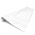 Stolnjak Fato u roli 12x10m s bijelim otisnutim uzorkom