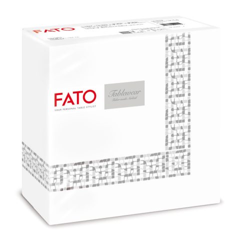 Salveta Fato Airlaid Mykonos srebrna 40x40cm 50/1