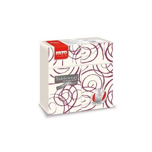 Salveta Fato Airlaid s džepićem Quick Pocket 40x40cm Magie bordeaux 40/1