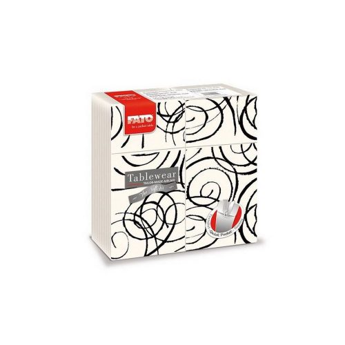 Salveta Fato Airlaid s džepićem Quick Pocket 40x40cm Magie crna 40/1