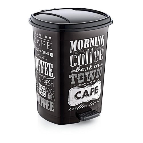 Plastični spremnik na pedale, crno/crni uzorak GOGO 20L