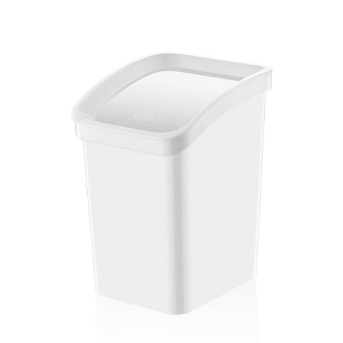 Plastična kanta za smeće Smart Click s preklopnim poklopcem, bijela 12L