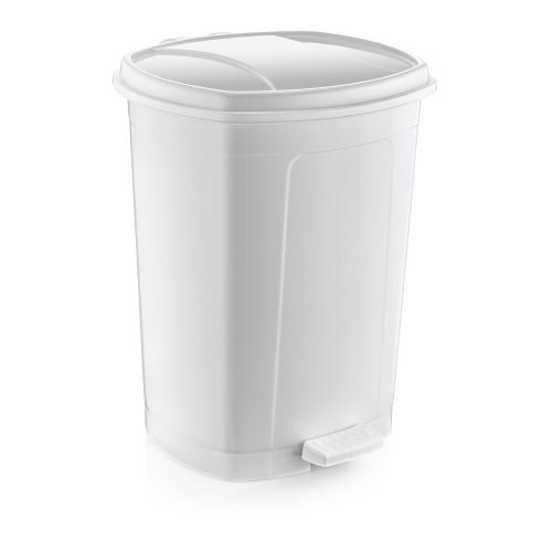 Plastična kanta na pedale, bijela 50L