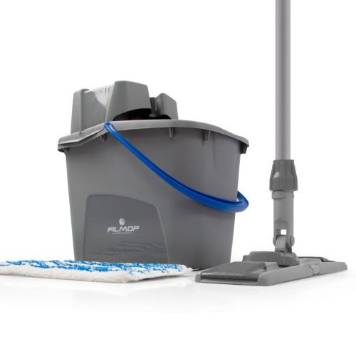 FILMOP Easy Wash ravni mop set 15 L – kanta s prešom, ručka, držač mopa i mop