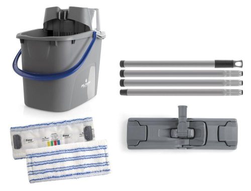 FILMOP Easy Wash ravni mop set 15 L – kanta s prešom, ručka, držač mopa i mop