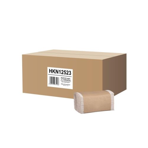 V preklopljeni ručnik za ruke 1 sloj, natural, 25x23cm, 20/1