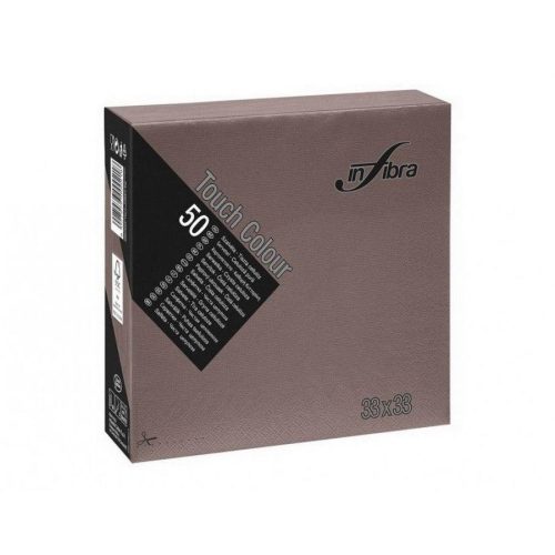 Salveta Infibra 33x33cm čokoladno smeđa 2 sloja 50/1