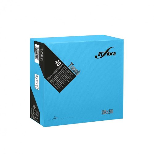 Salveta Infibra 38x38cm Tirkizna 2 sloja 40/1