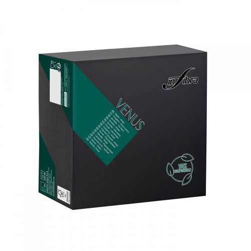 Infibra Venus airlaid salveta 40x40cm crna 50/1