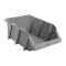 Plastična kutija za pohranu siva 456x276x187 mm