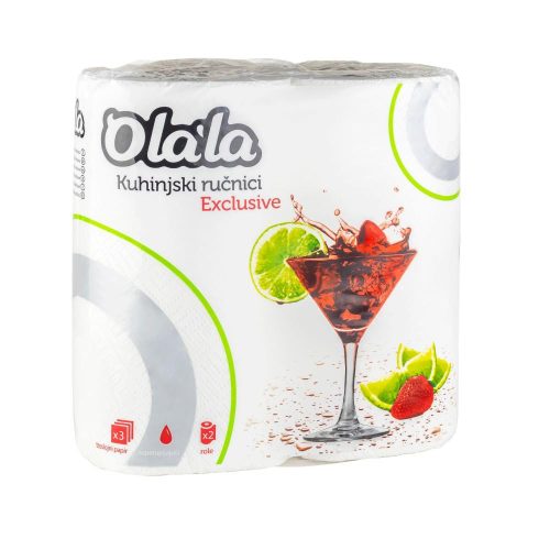 Papirnati ručnik kuhinjski Olala 3 sloja bijeli 2/1