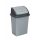 Kanta za smeće s preklopnim poklopcem, plastična, siva/antracit, 26L