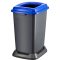   Kanta za selektivno odlaganje otpada, plastična, otvoreni poklopac, plava, 50L