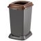   Kanta za selektivno odlaganje otpada, plastična, otvoreni poklopac, smeđa, 50L